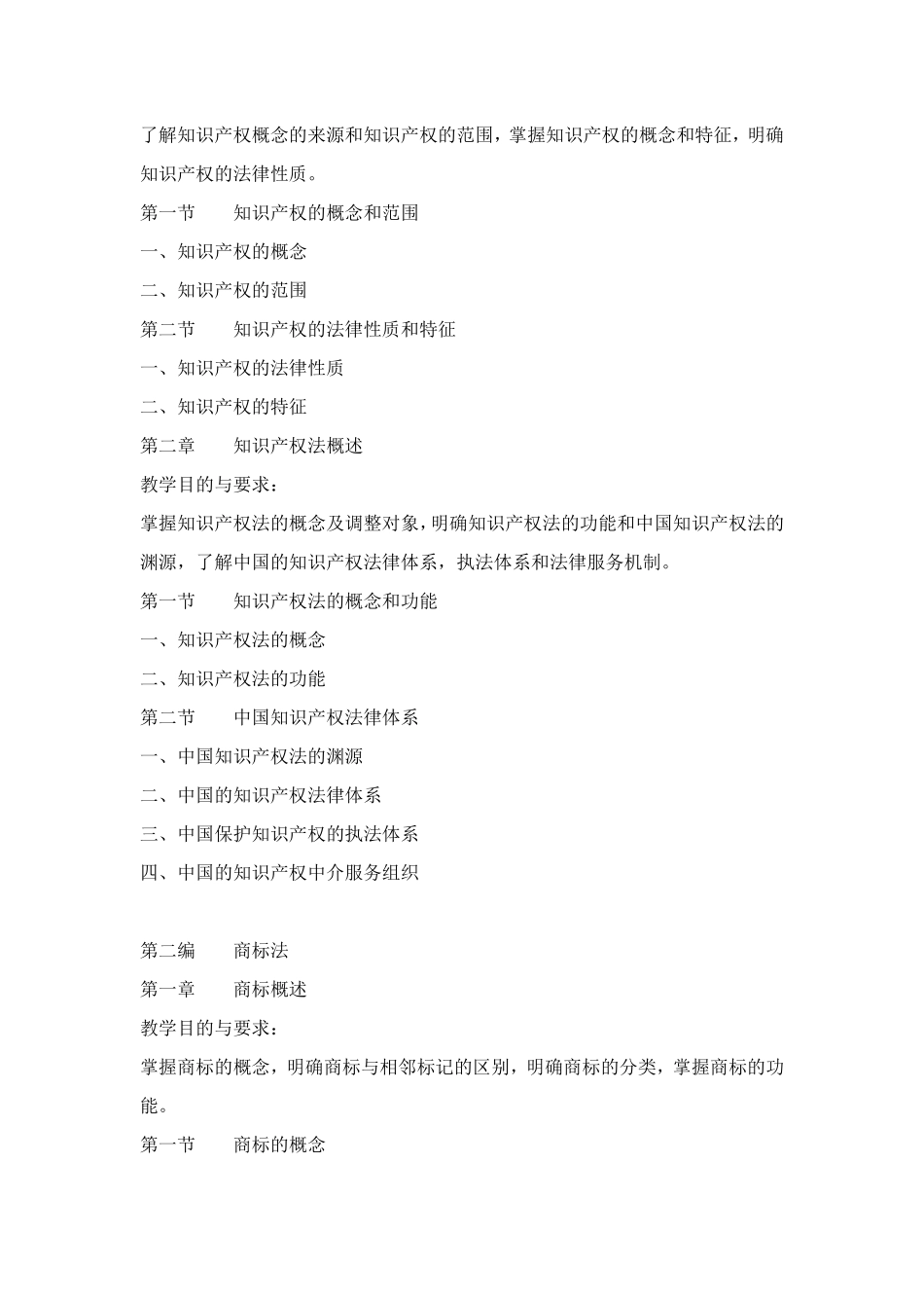 《知识产权法》教学大纲_第3页