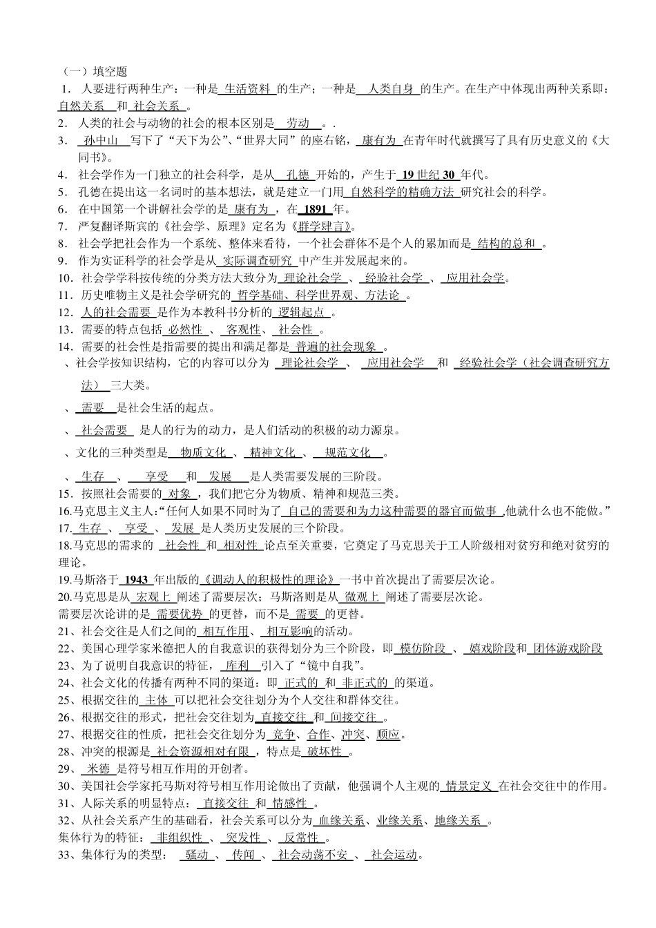 《社会学概论》考试提纲2_第1页