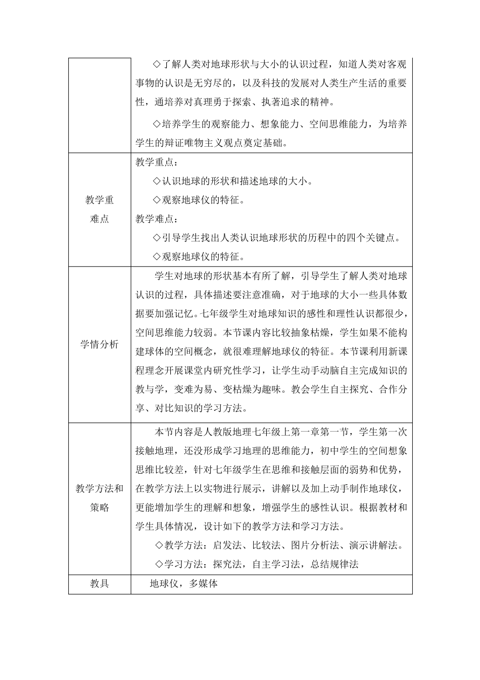 《第一节地球和地球仪》教案范例_第2页