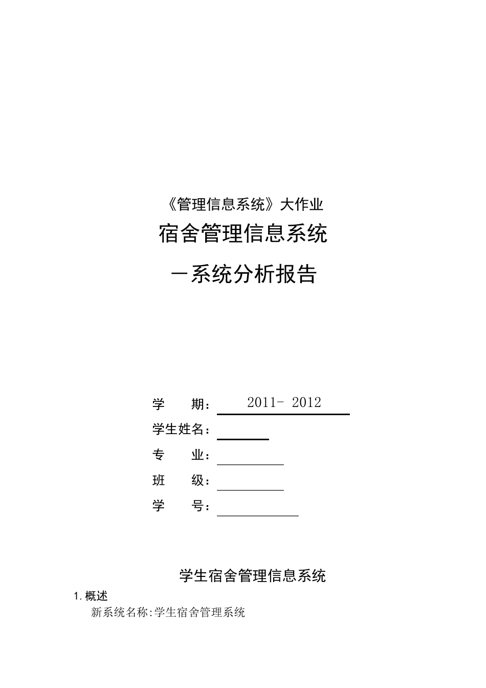 《管理信息系统》大作业_第1页