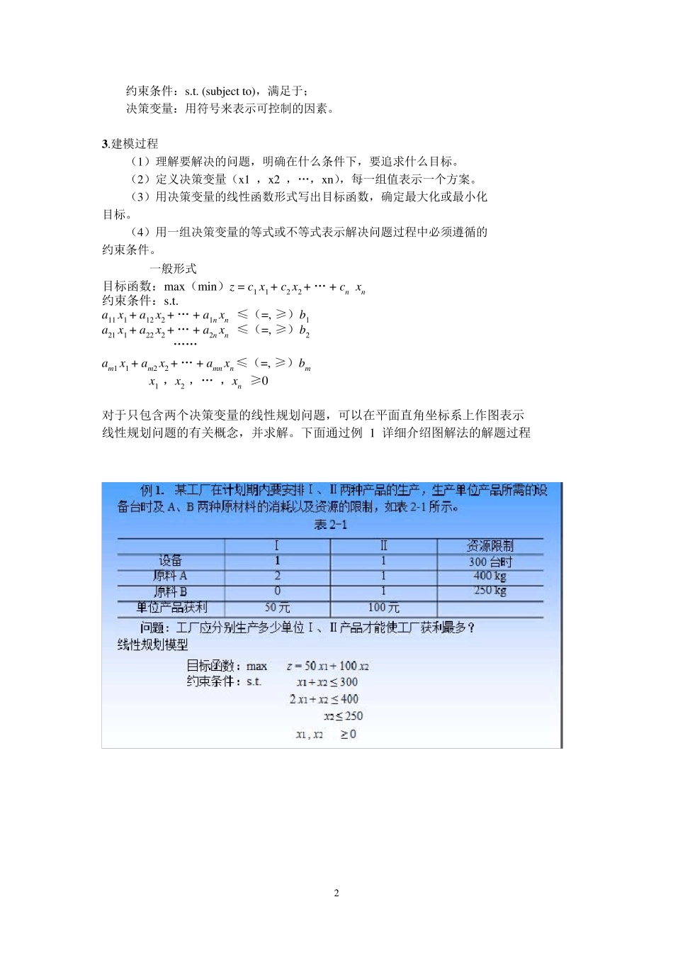 《管理运筹学》复习提纲_第2页