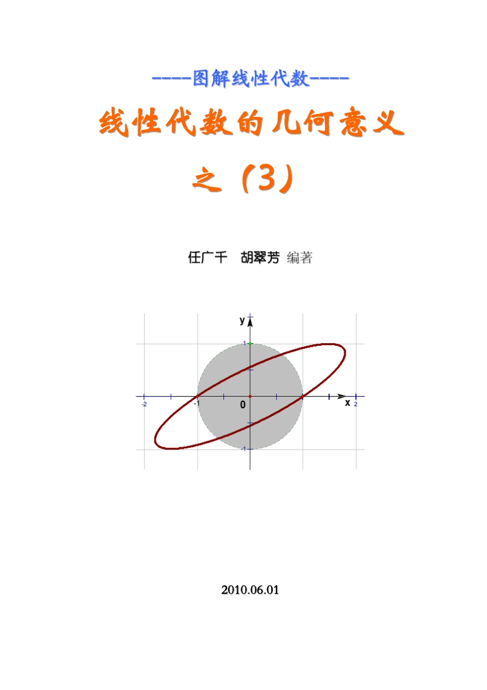 《线性代数的几何意义》之三(行列式的几何意义)_第1页