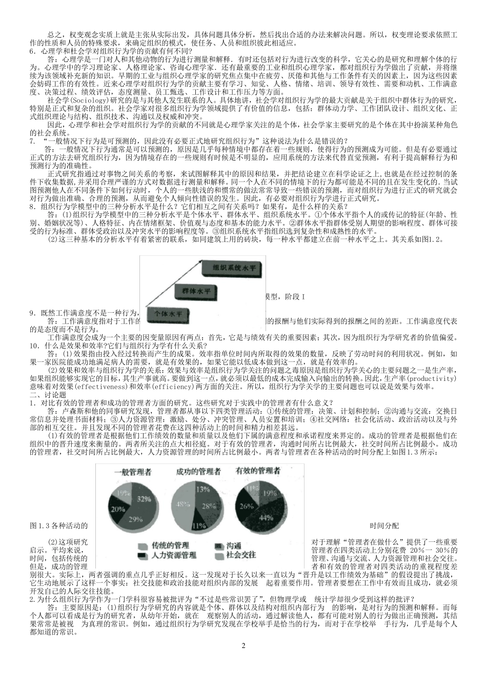 《组织行为学》罗宾斯第12版课后习题详解_第2页