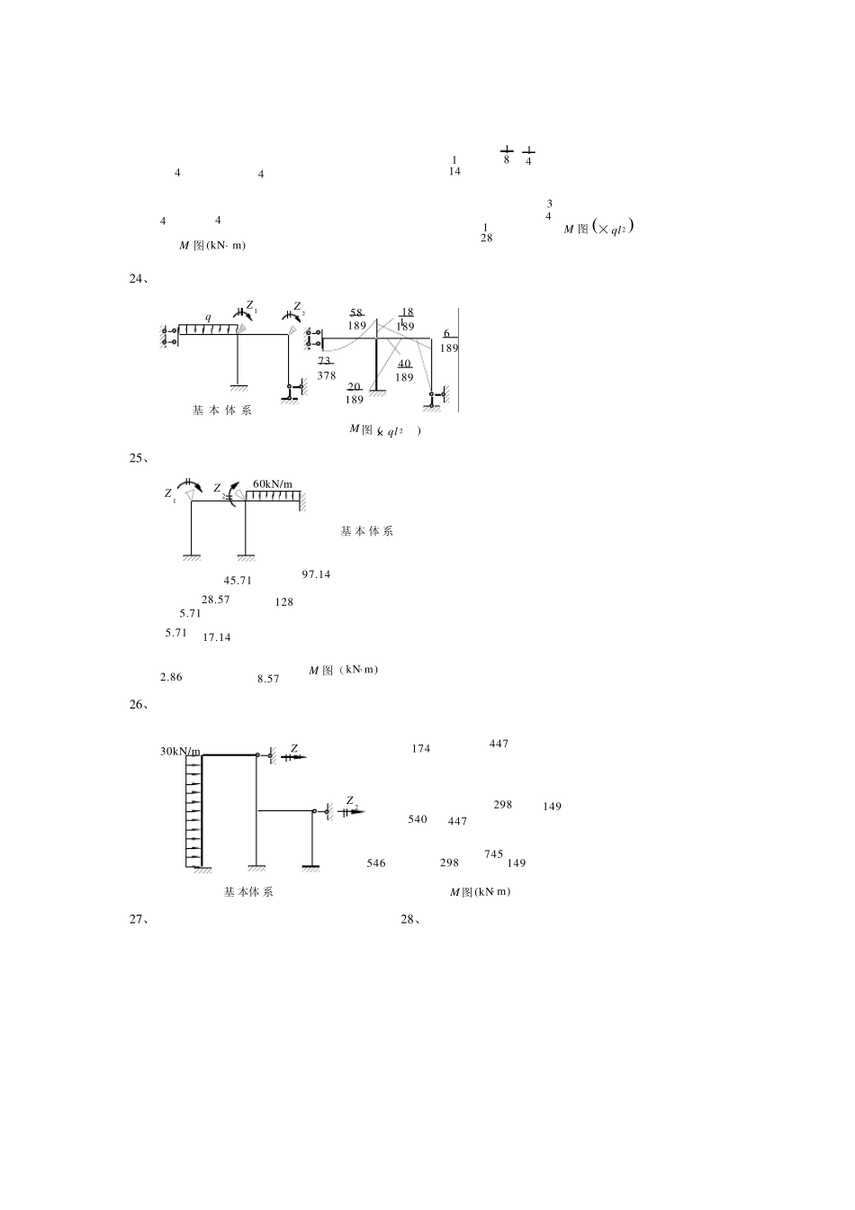 《结构力学习题集》(上)第五章第5章答案_第3页