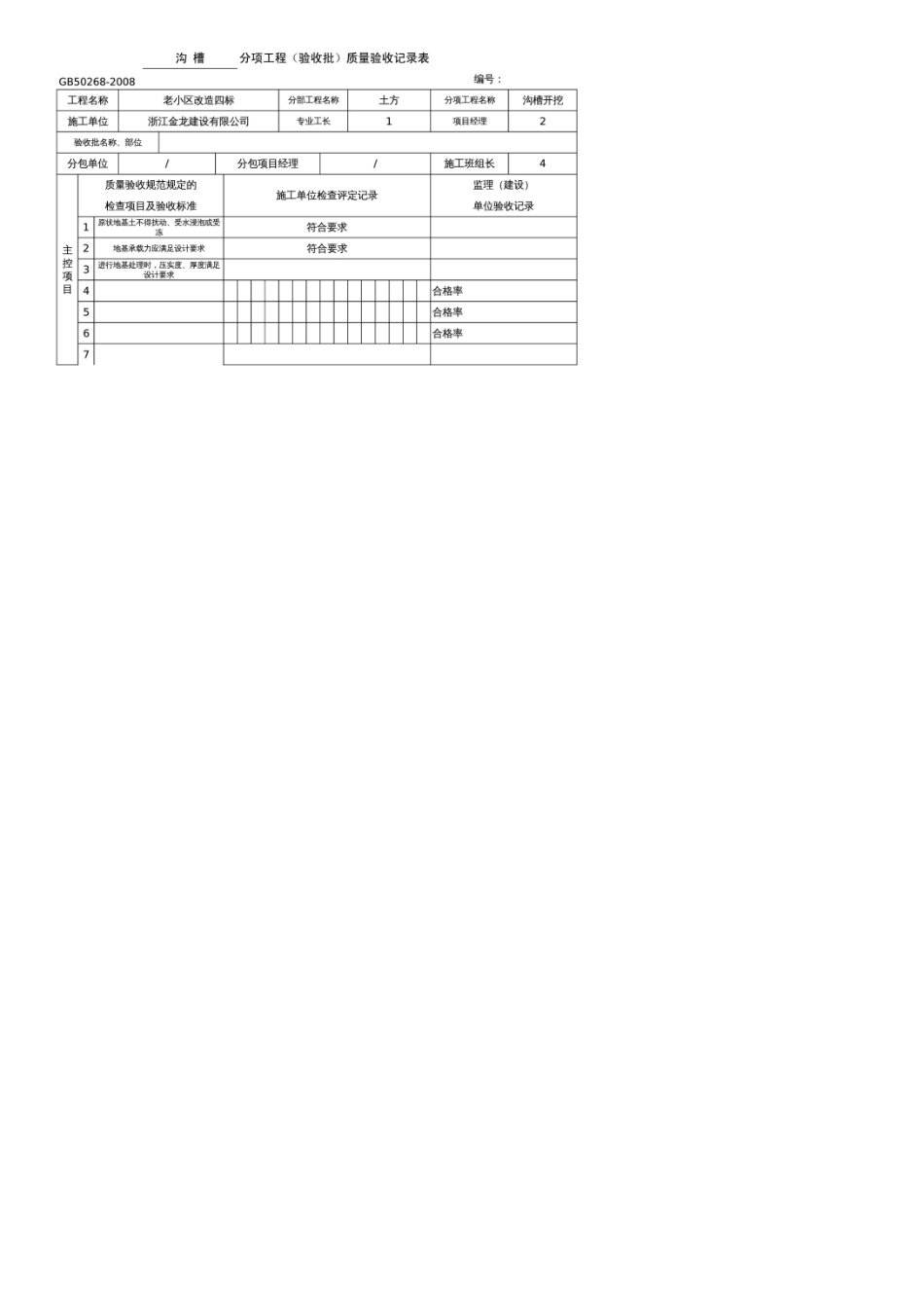 《给水排水管道工程施工及验收规范》GB502682008验收批表格_第3页