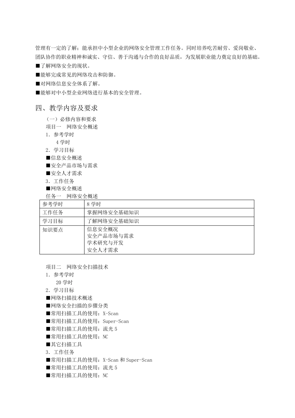 《网络安全》教学大纲_第2页