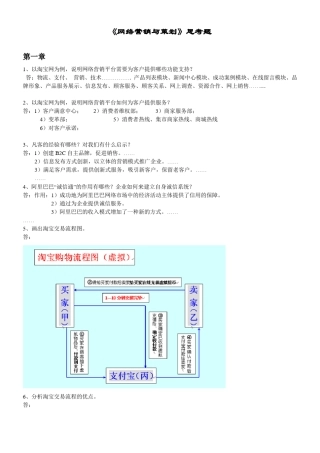 《网络营销与策划》思考题