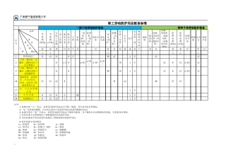 《职工劳动防护用品配备标准》