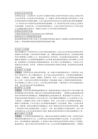 《自然辩证法》知识点总结