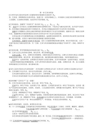 《艺术概论》课后题答案整理
