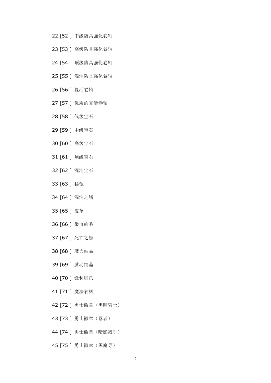 《艾诺迪亚4》全物品代码_第2页