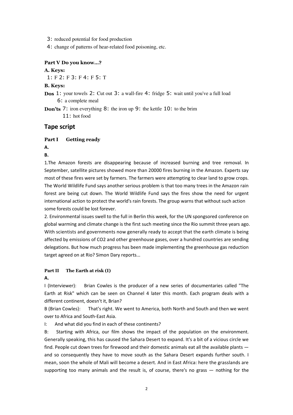 《英语听力教程3》答案与听力材料高等教育出版社(张民伦)_第2页
