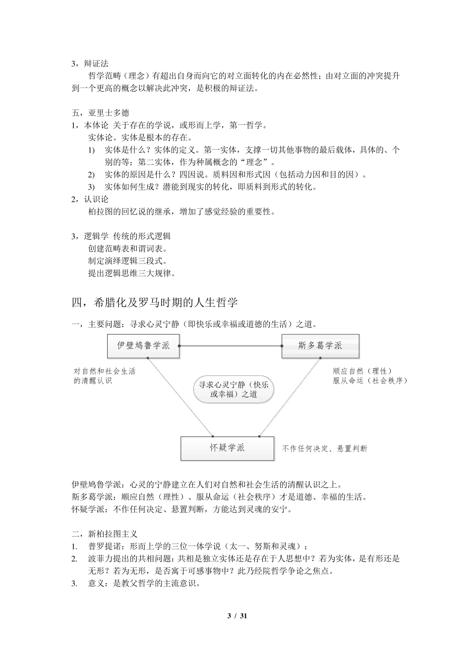 《西方哲学史》赵林等笔记_第3页