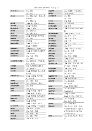 《要你命3000》极度精简打印版
