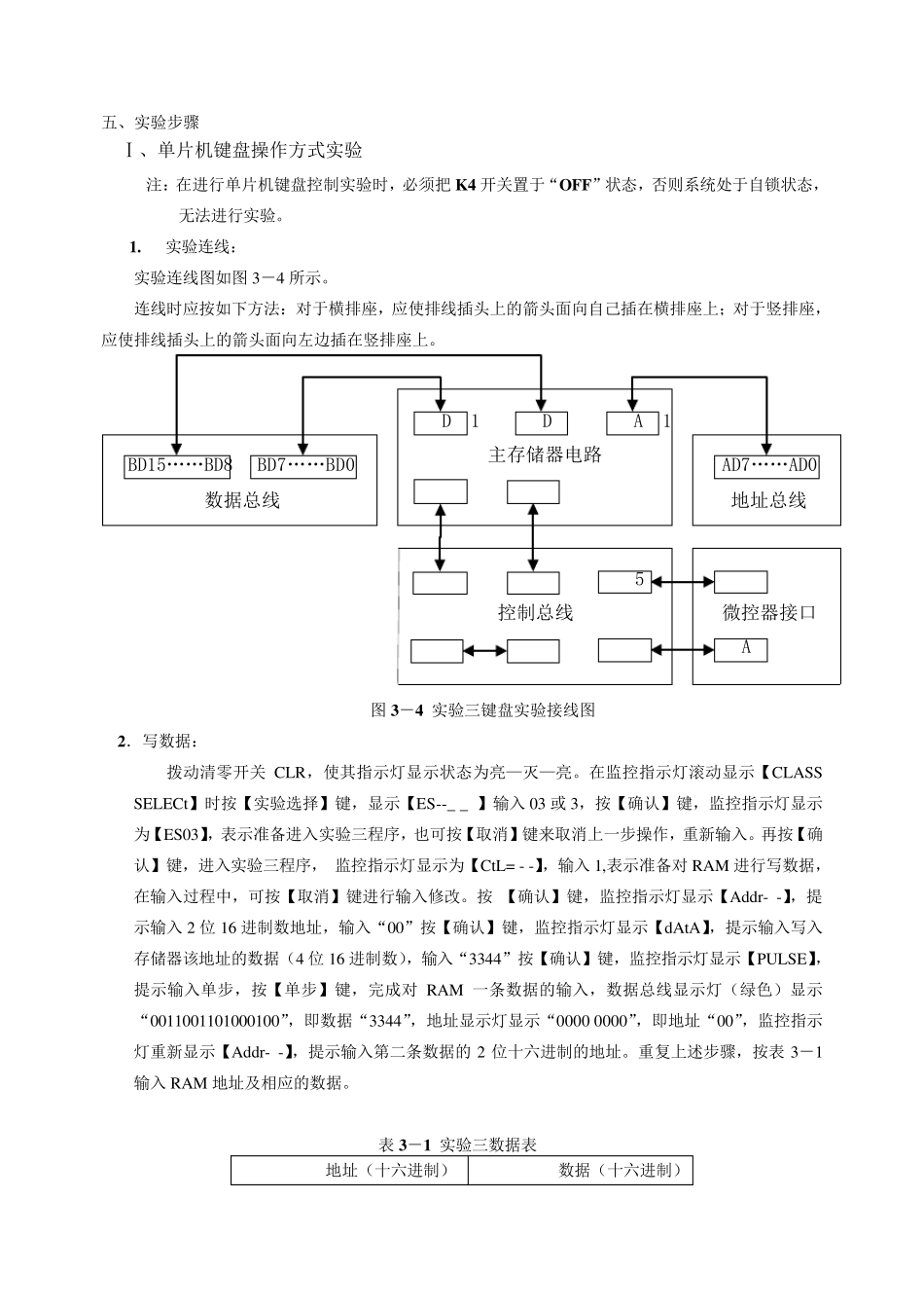 《计算机组成原理》存储器实验报告_第3页