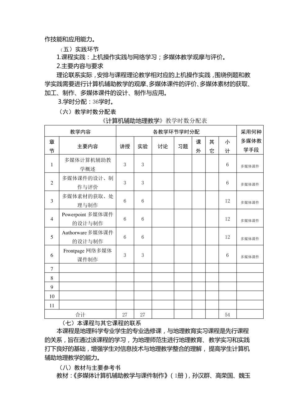 《课件制作》教学大纲_第2页