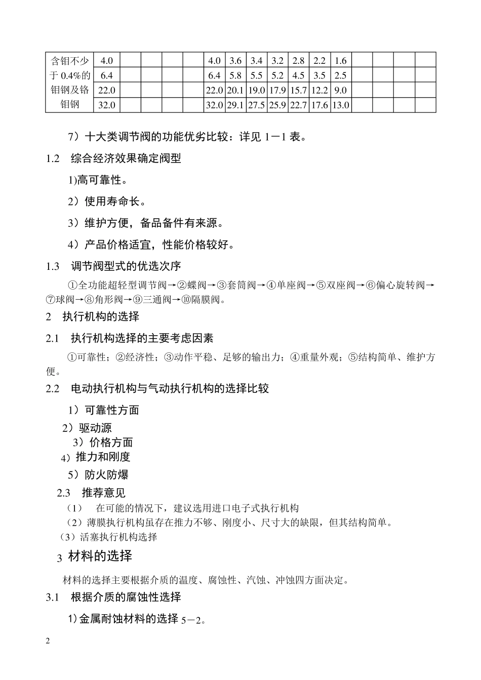 《调节阀计算选型使用》：五、调节阀选型指南_第2页