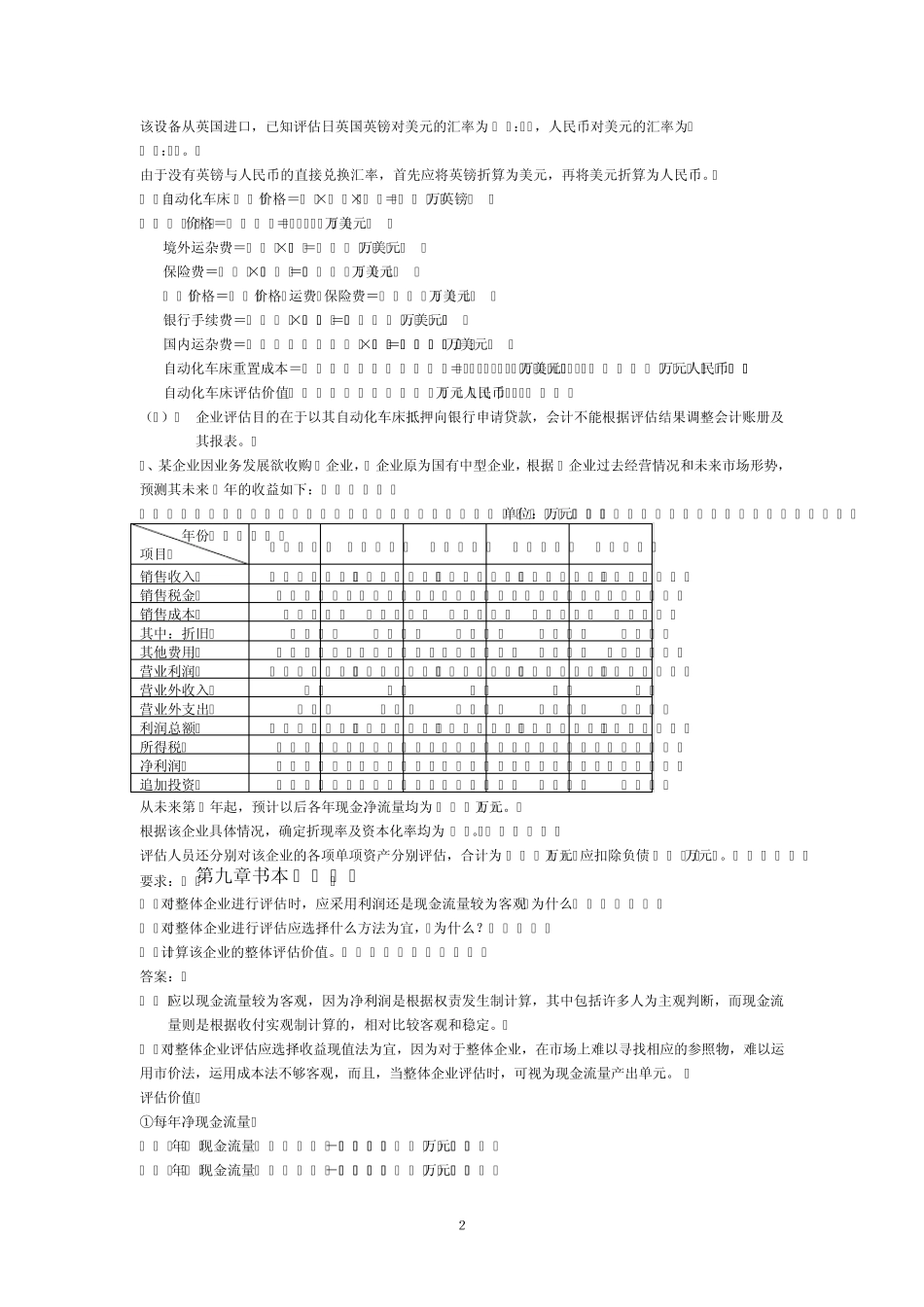 《资产评估》案例分析题_3_第2页