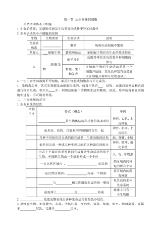 《走进细胞》测试题含答案