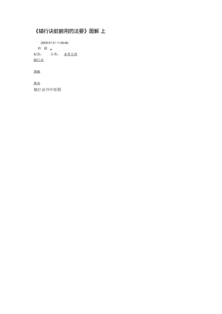 《辅行诀脏腑用药法要》图解