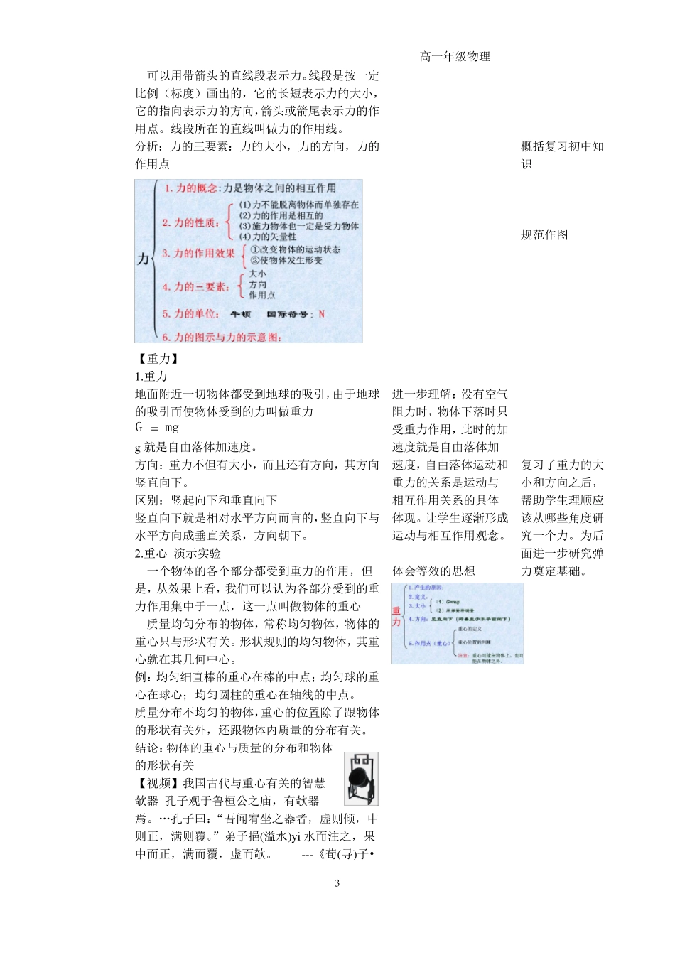 《重力弹力》优秀教学设计_第3页