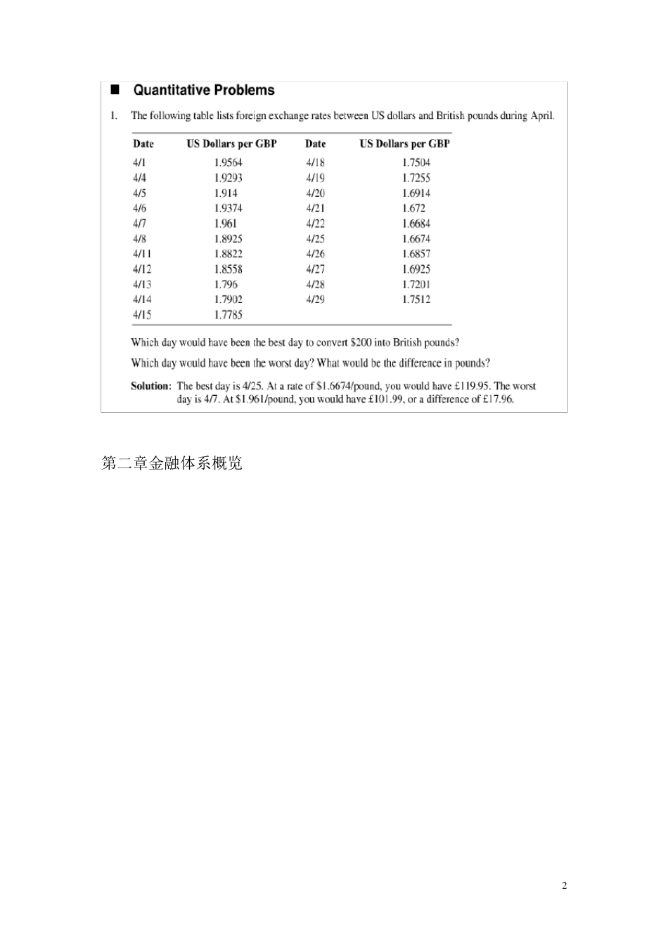 《金融市场与金融机构》课后习题答案_第2页