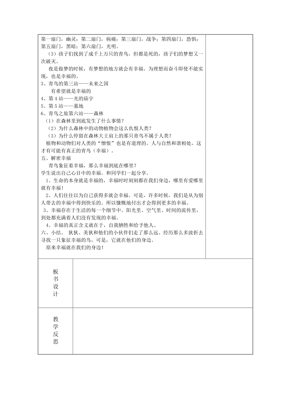 《青鸟阅读课》教案_第2页