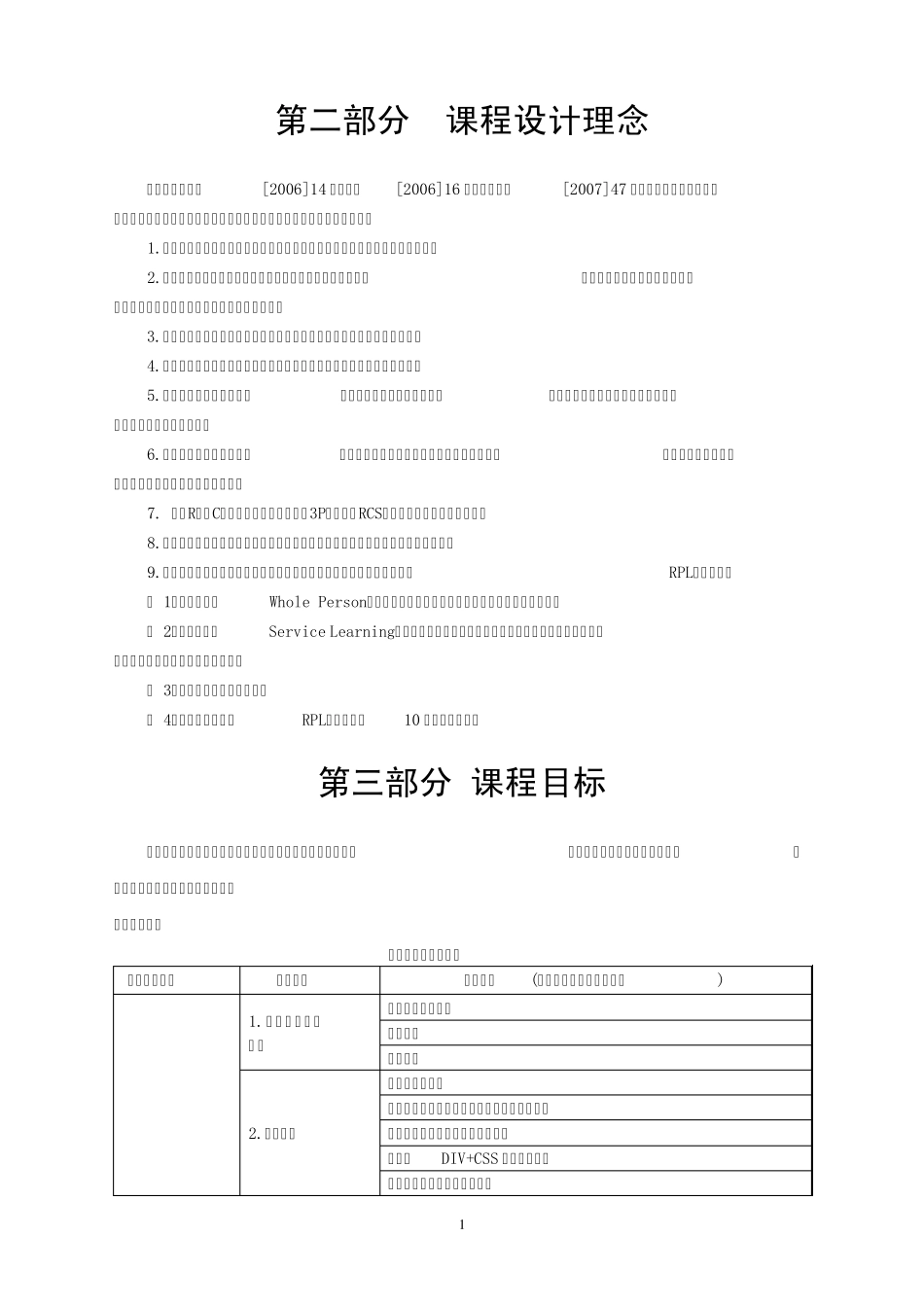 《静态网页设计》课程标准_第2页