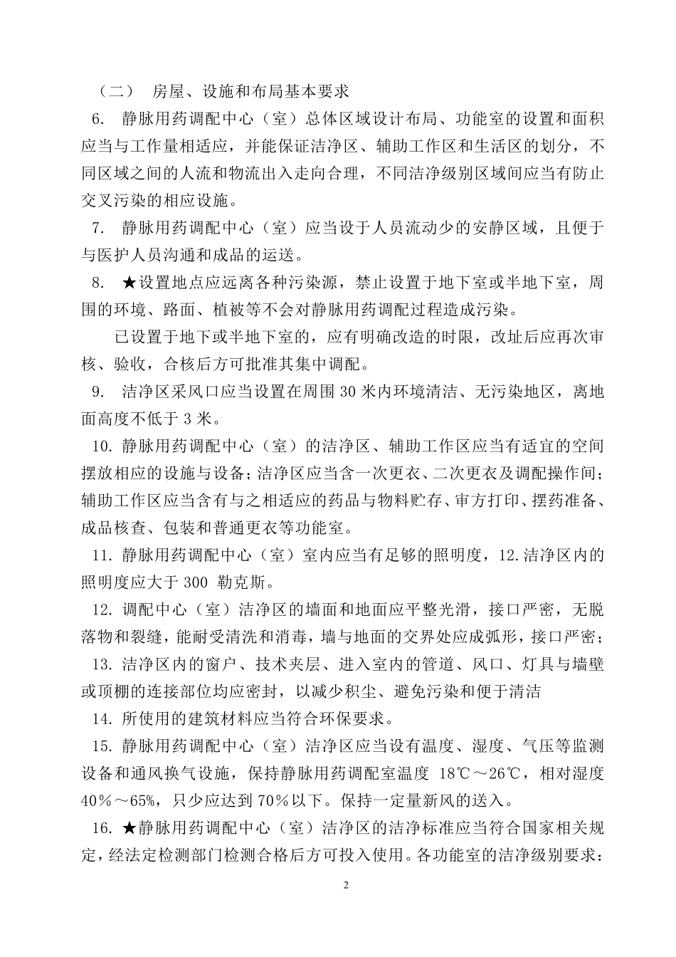 《静脉用药集中调配中心(室)验收标准》_第2页