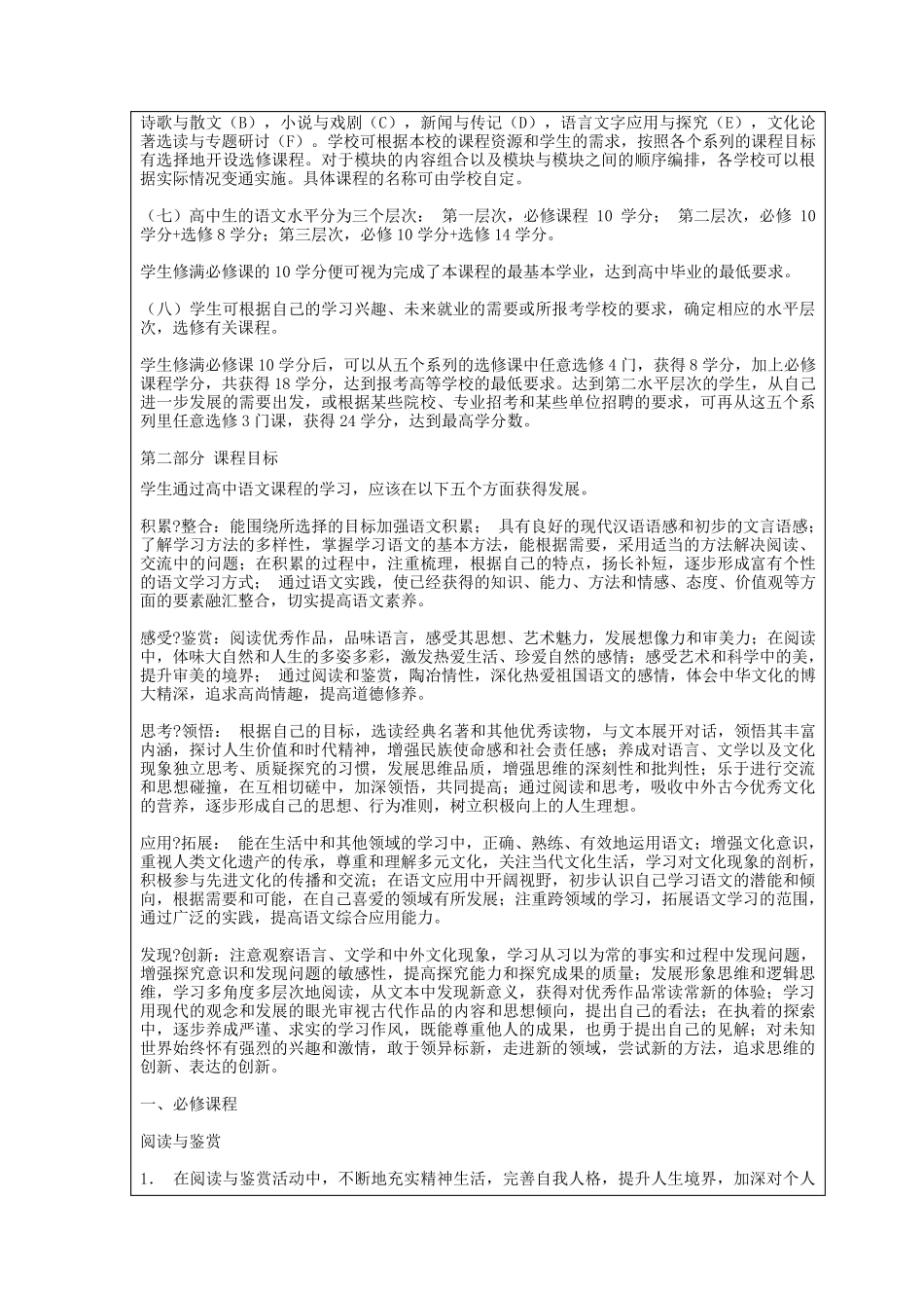 《高中语文新课程标准》_第3页
