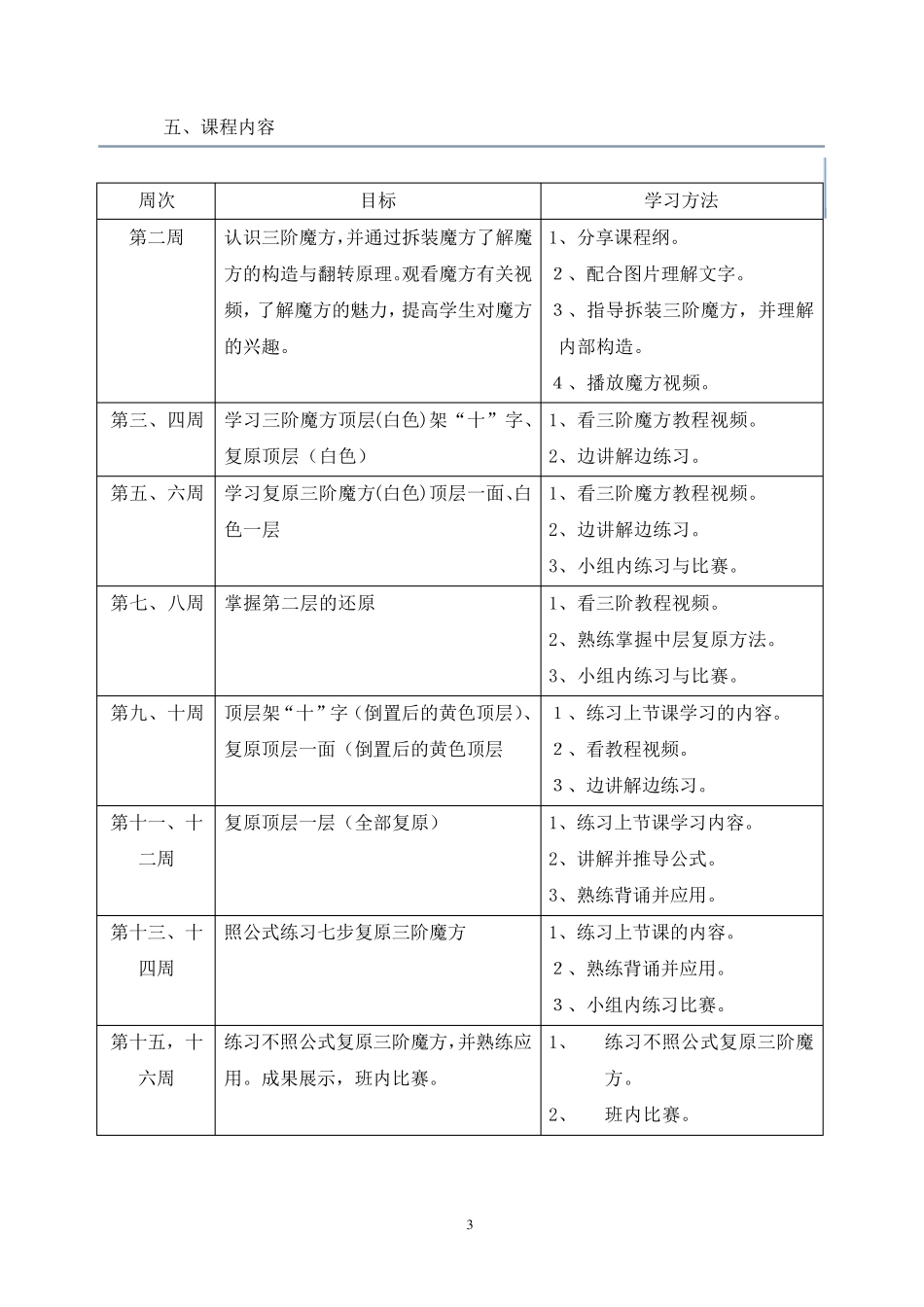 《魔方》课程纲要_第3页