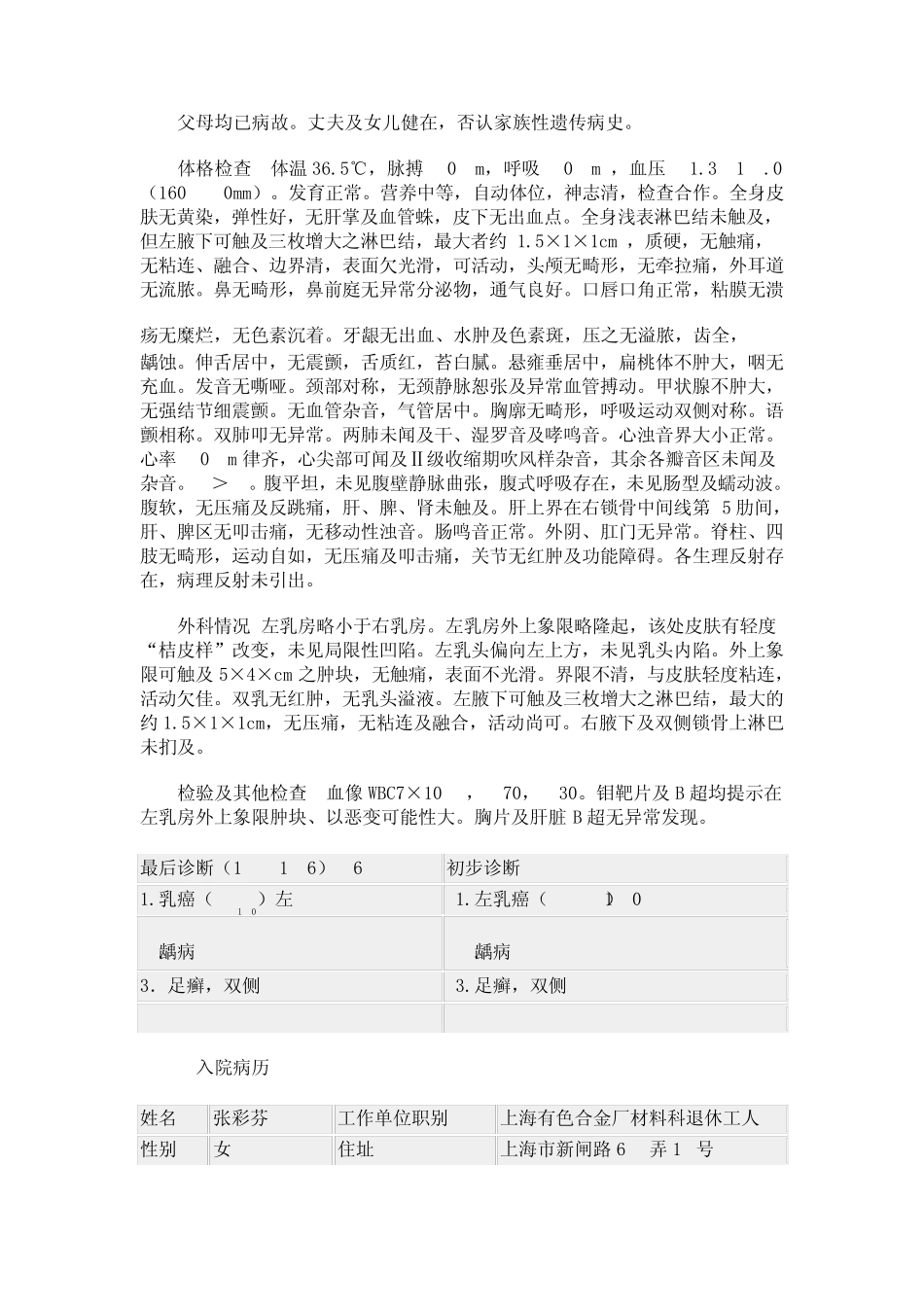 一、肿瘤科病历书写要求_第2页