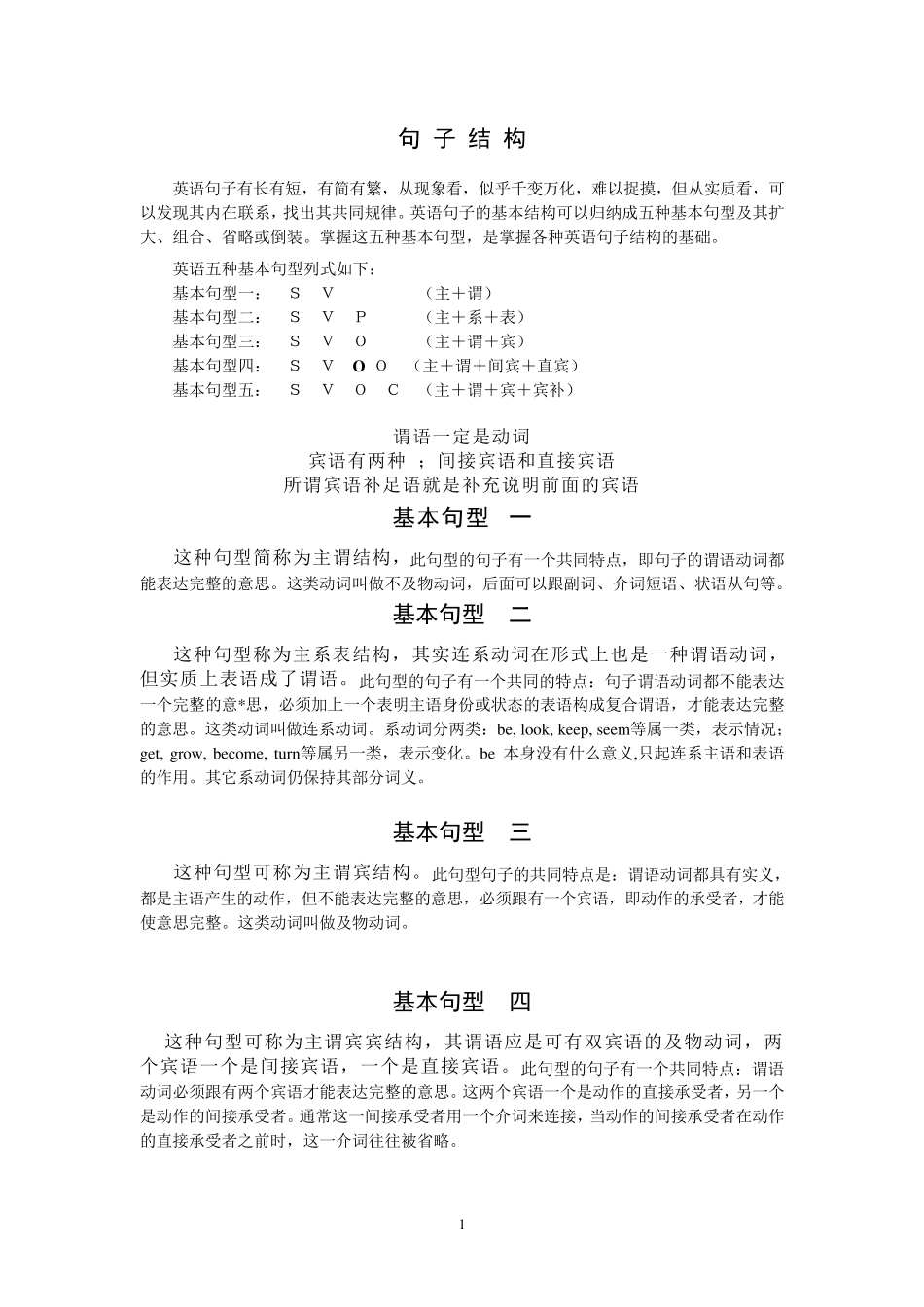 一、英语句子结构讲解_第1页