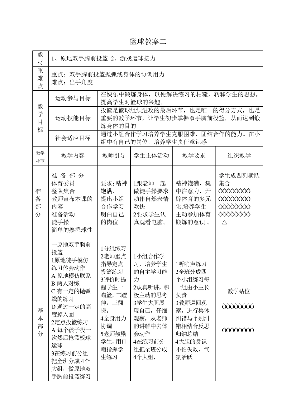 一二年级小篮球教案：《篮球》教案_第3页
