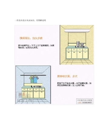一些室内设计风水知识(带图的)