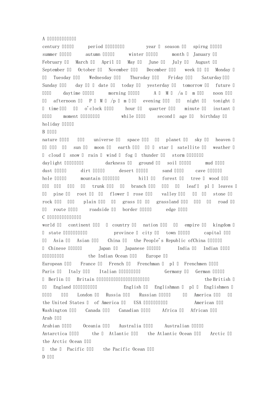 一些有用的英语单词_第1页