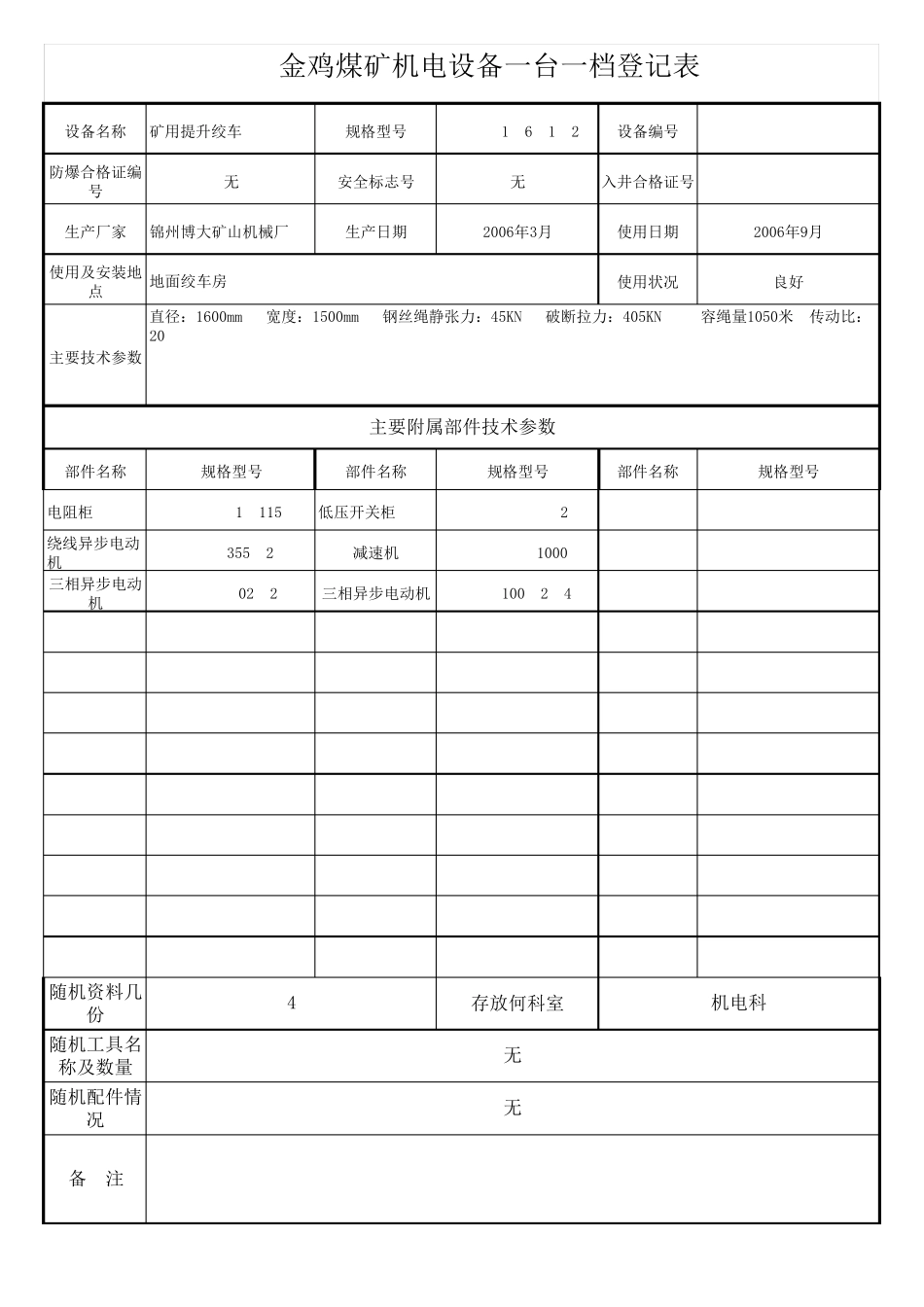 一台一档设备台账_第2页
