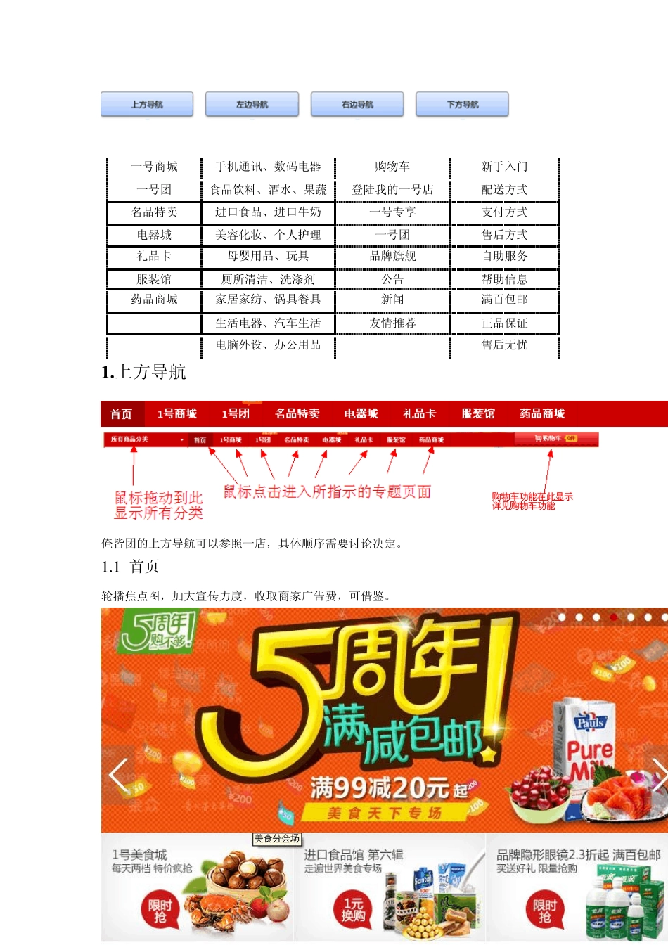 一号店网网页设计分析报告_第3页