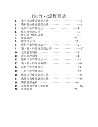一套完整的PMC部作业流程