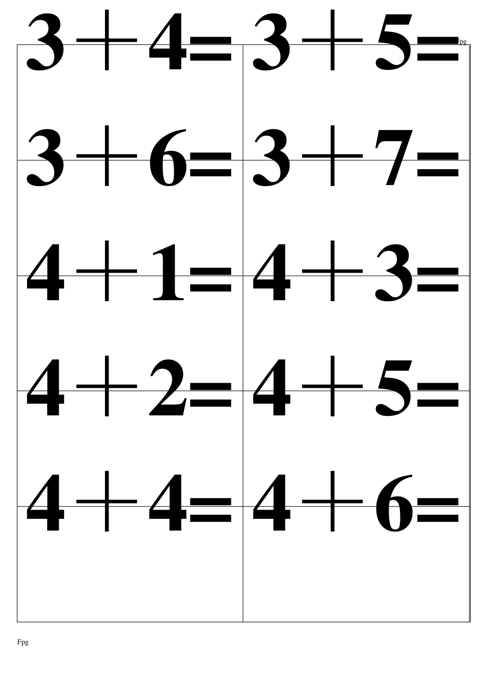 一年级10以内加减法卡片_第3页