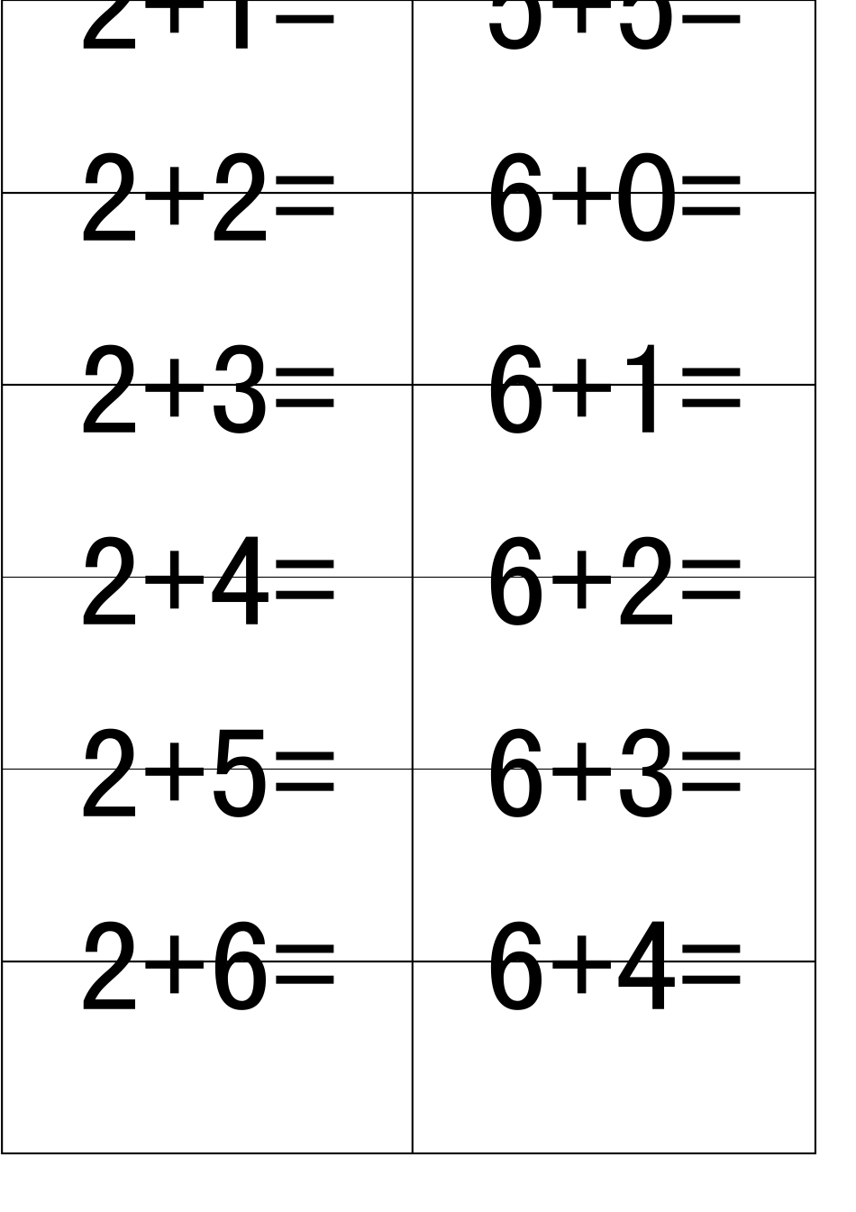 一年级10以内加减法口算题卡(可直接A4纸打印裁剪成卡片)_第3页