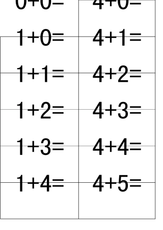 一年级10以内加减法口算题卡(可直接A4纸打印裁剪成卡片)