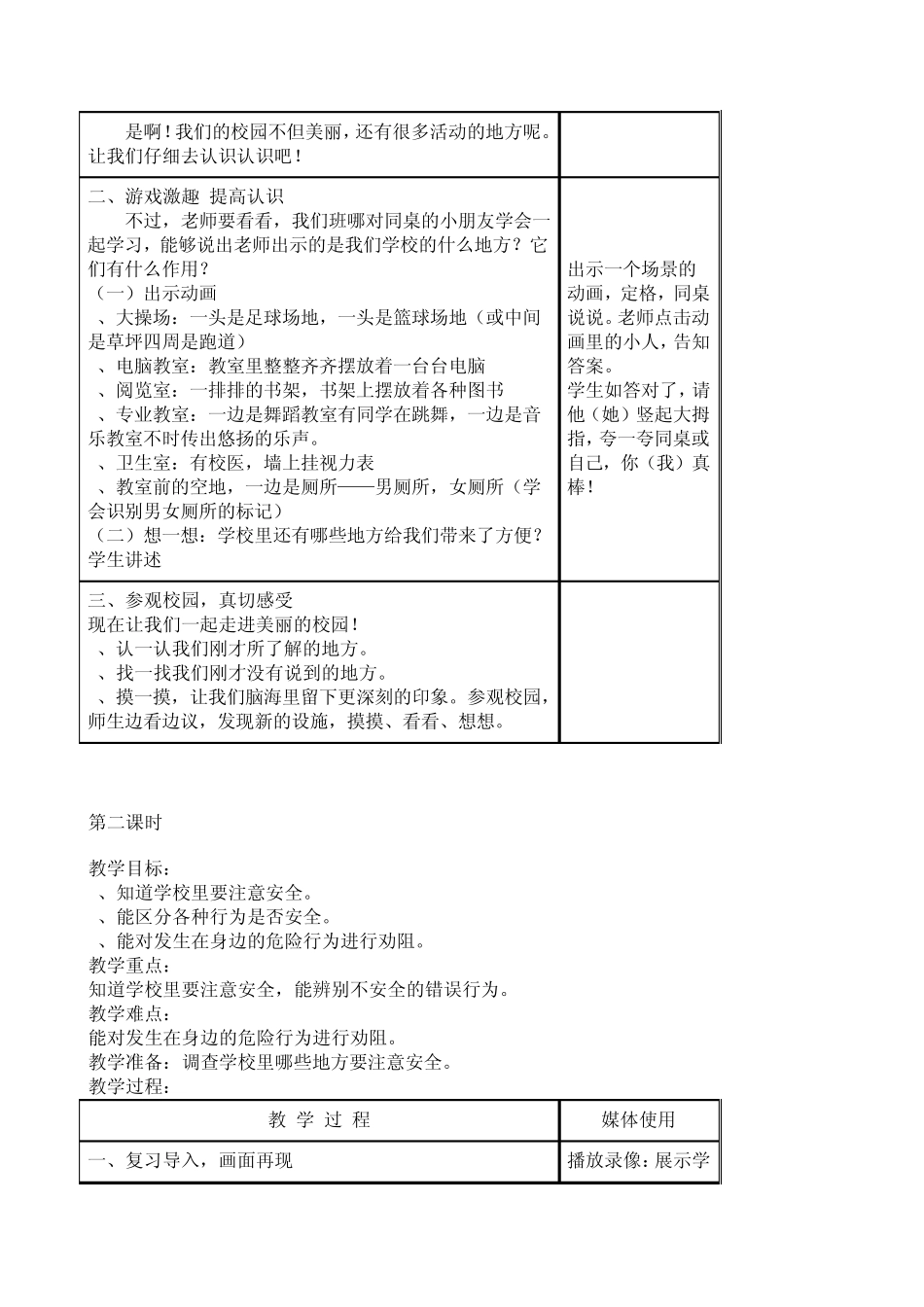 一年级上册品德与生活教案_第2页