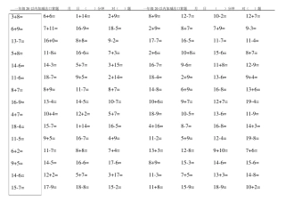 一年级上册数学口算(每天5分钟60题)