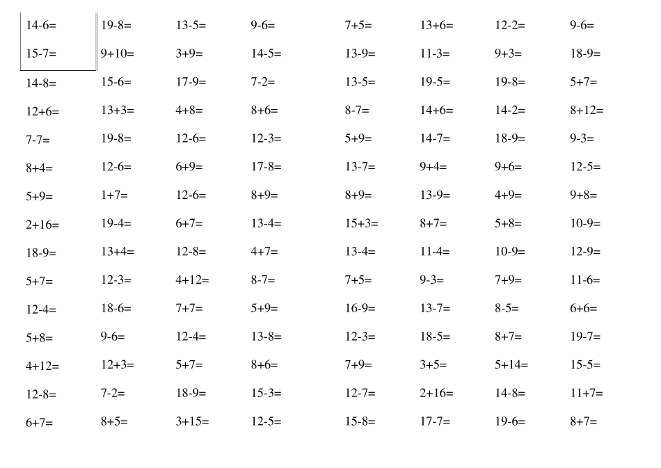 一年级上册数学口算_第2页