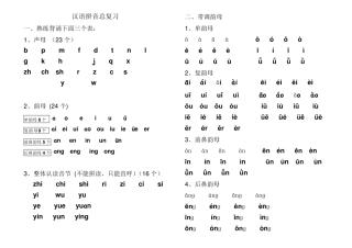 一年级上册语文生字表词语表