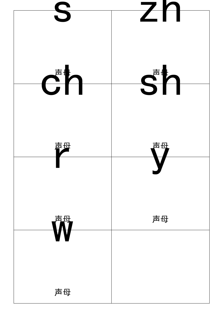 一年级拼音卡片打印版_第3页