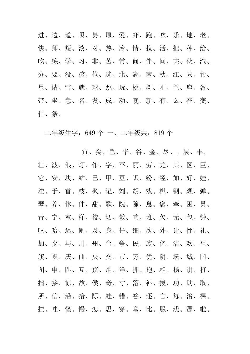 一年级生字至四年级生字_第2页
