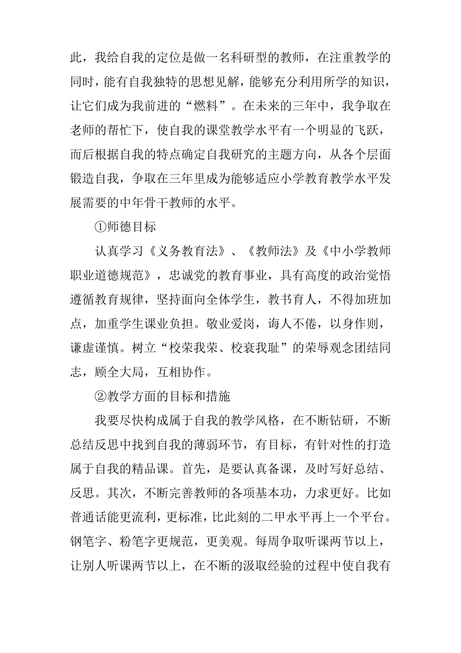 教师职业发展计划_第3页