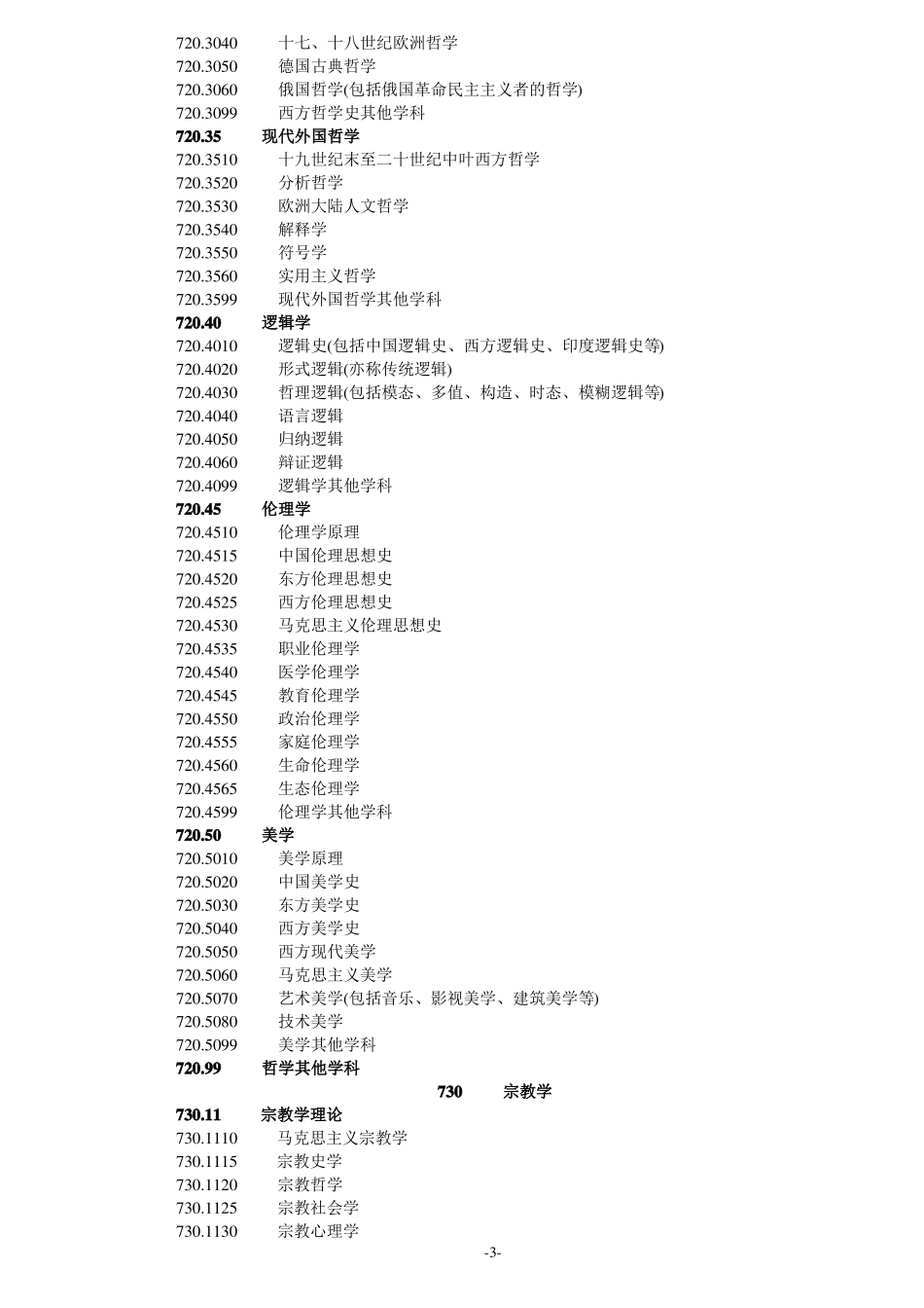 教育部学科分类代码表_第3页